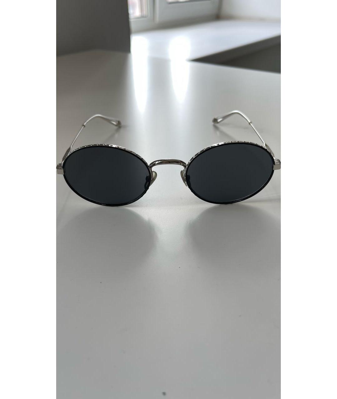 GIVENCHY Серебряные металлические солнцезащитные очки, фото 9
