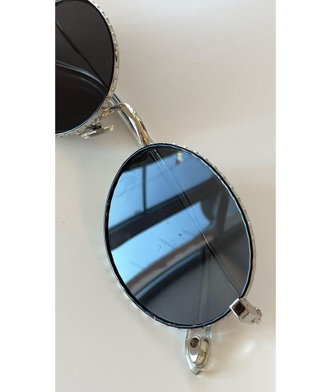 GIVENCHY Серебряные металлические солнцезащитные очки, фото 7