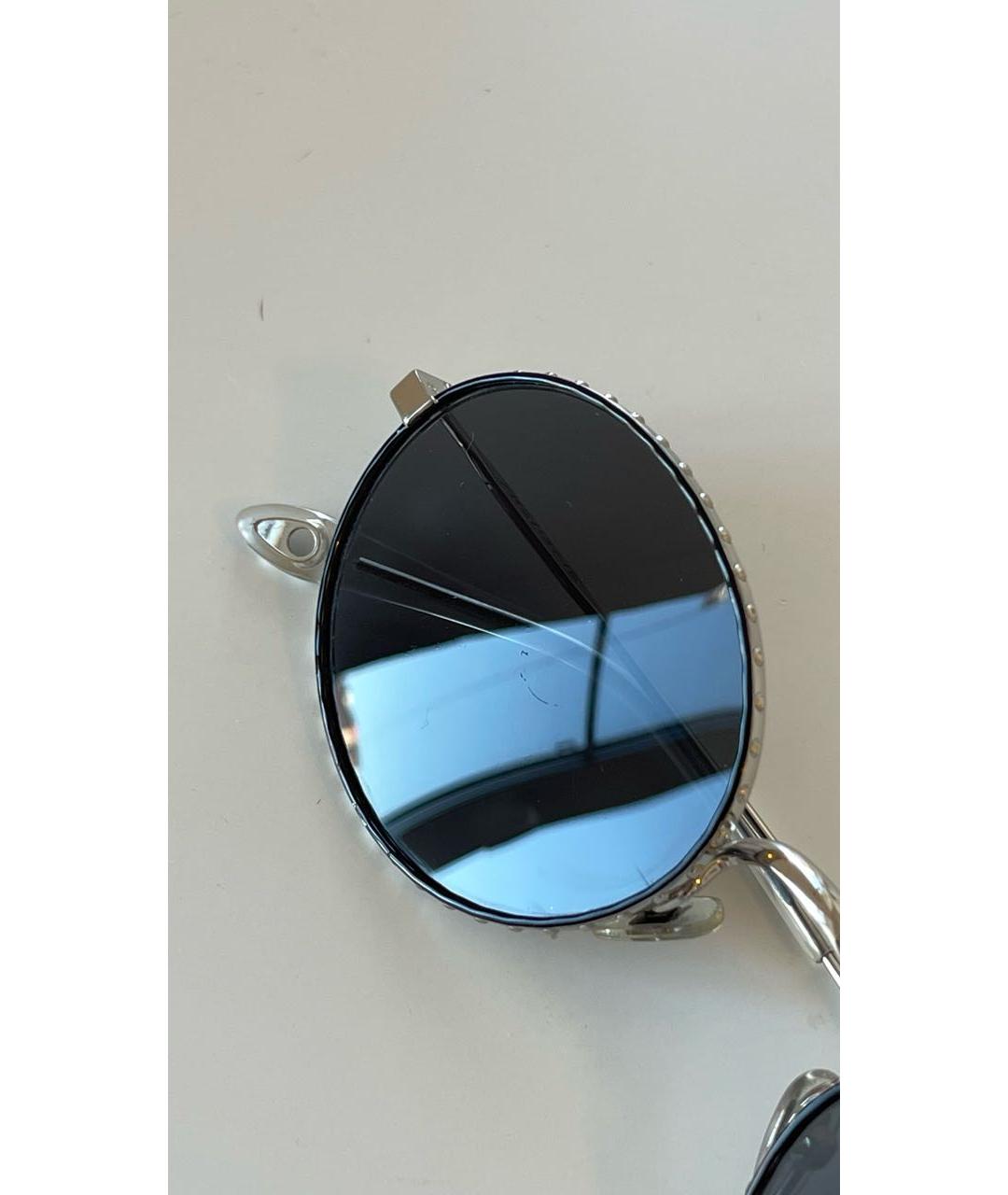 GIVENCHY Серебряные металлические солнцезащитные очки, фото 8