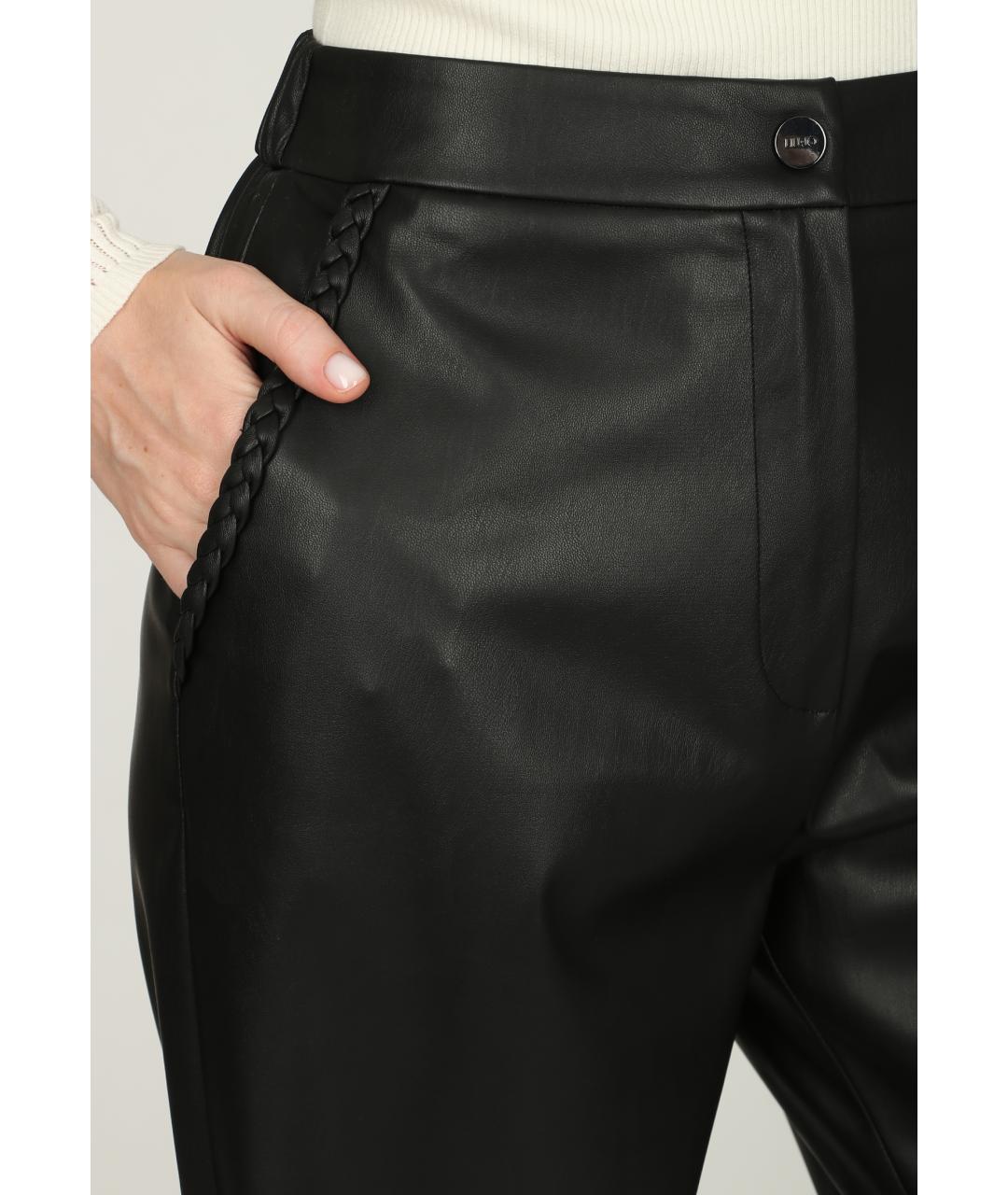 LIU JO Черные брюки узкие, фото 4