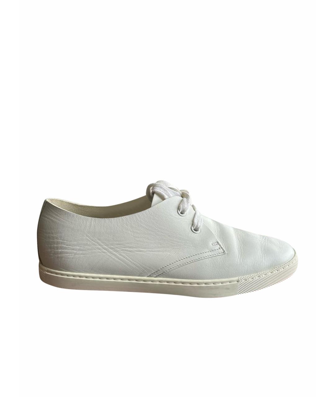 HERMES PRE-OWNED Белые кожаные ботинки, фото 1