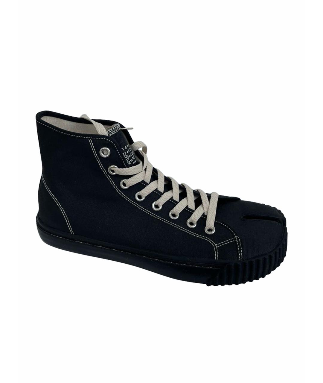 MAISON MARGIELA Черные высокие кроссовки / кеды, фото 1