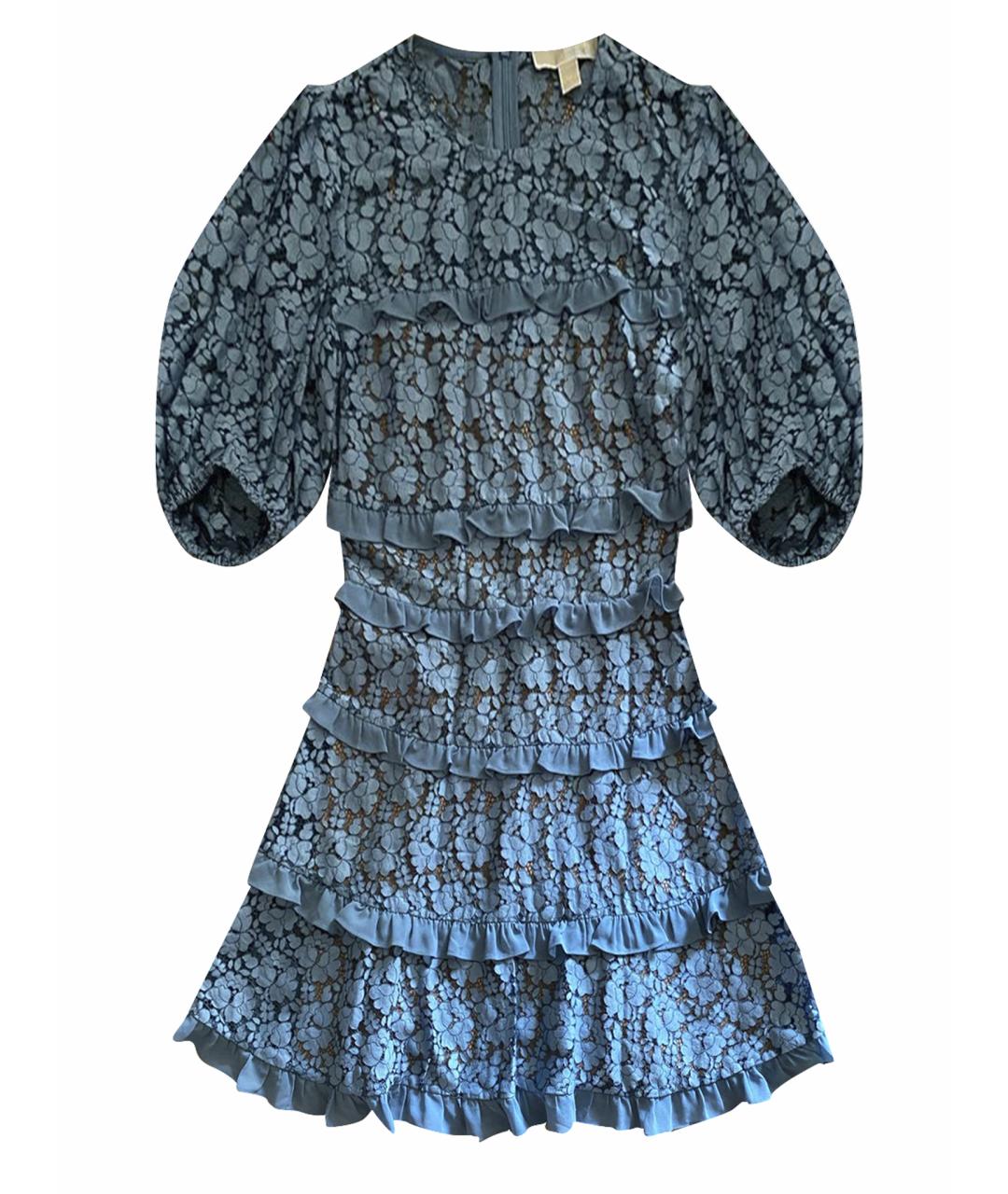MICHAEL KORS Темно-синее кружевное платье, фото 1