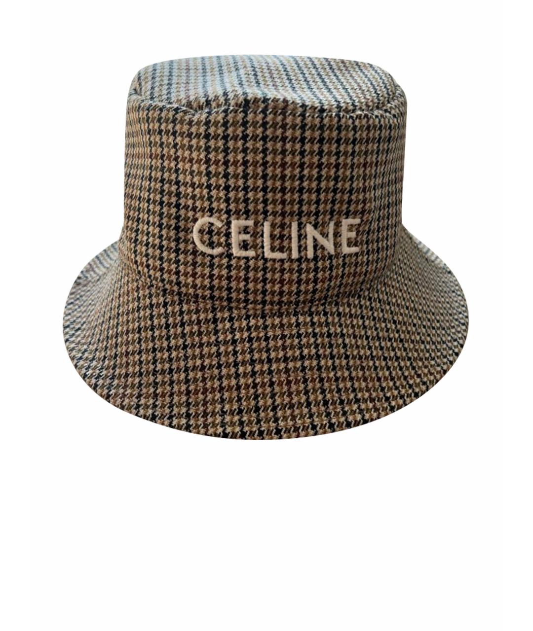 CELINE PRE-OWNED Бежевая шерстяная панама, фото 1