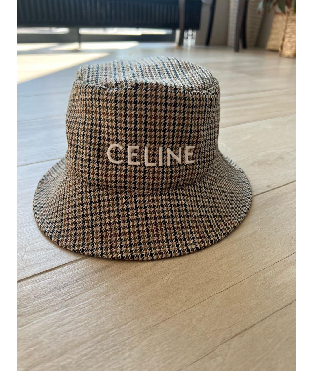 CELINE PRE-OWNED Бежевая шерстяная панама, фото 6