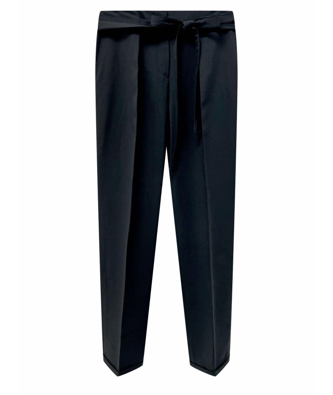 BRIONI Черные шерстяные брюки узкие, фото 1