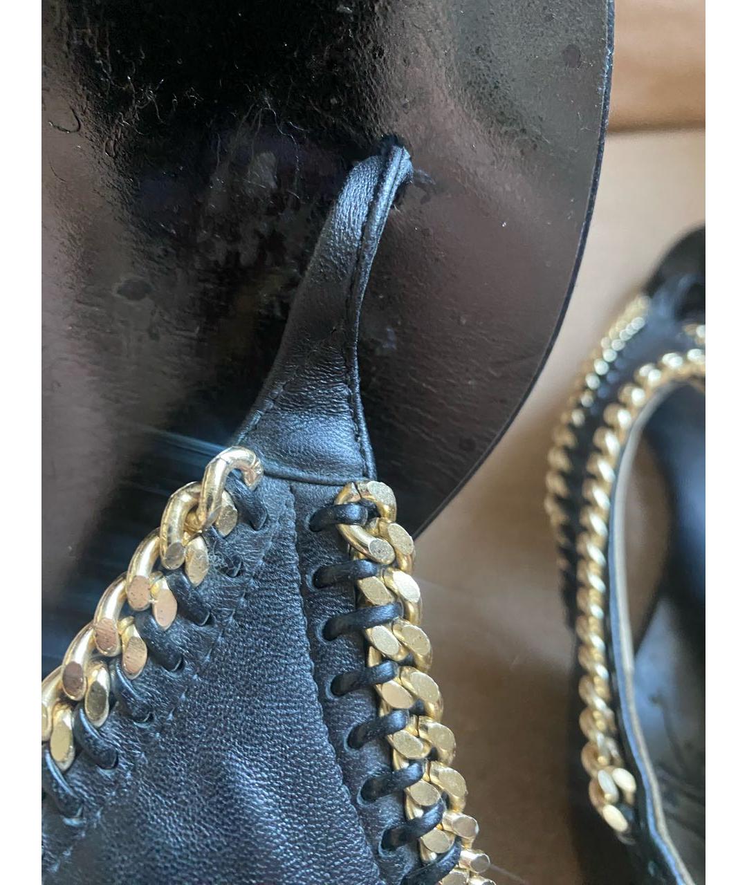 GIUSEPPE ZANOTTI DESIGN Черные кожаные сандалии, фото 8