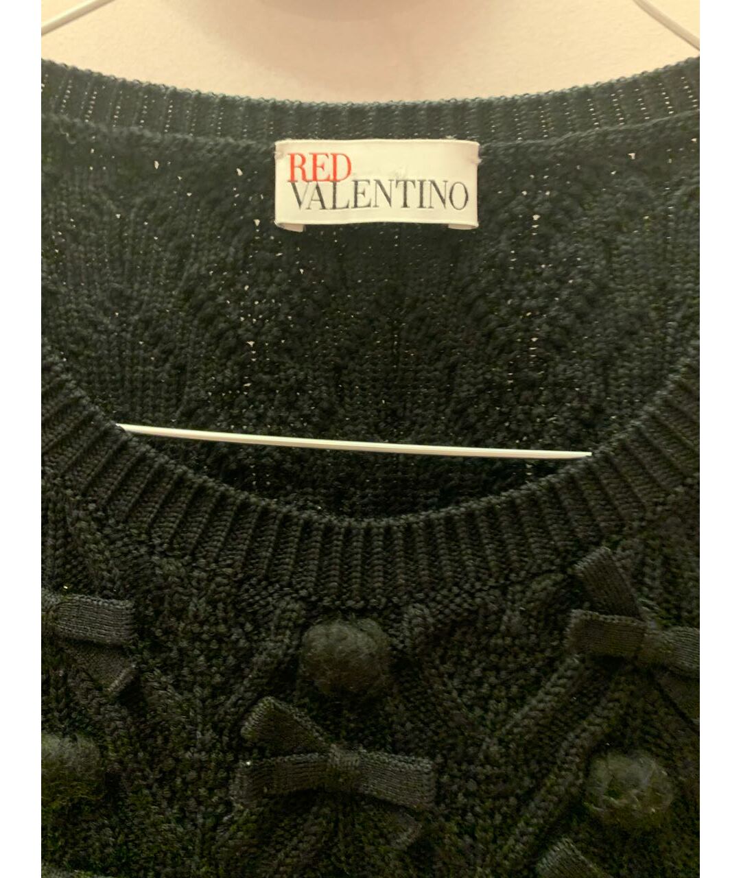 RED VALENTINO Черный шерстяной джемпер / свитер, фото 5