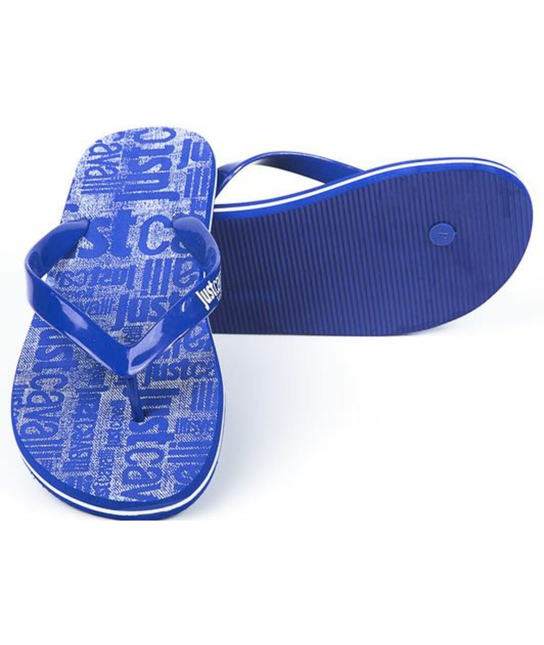 JUST CAVALLI Синие резиновые сандалии, фото 3