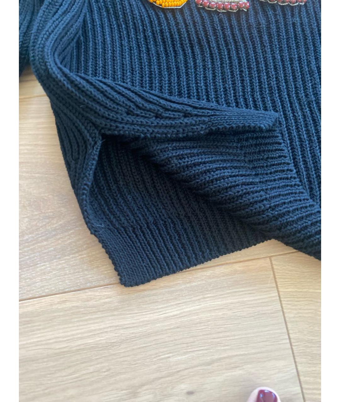 VIONNET Черный хлопковый джемпер / свитер, фото 7