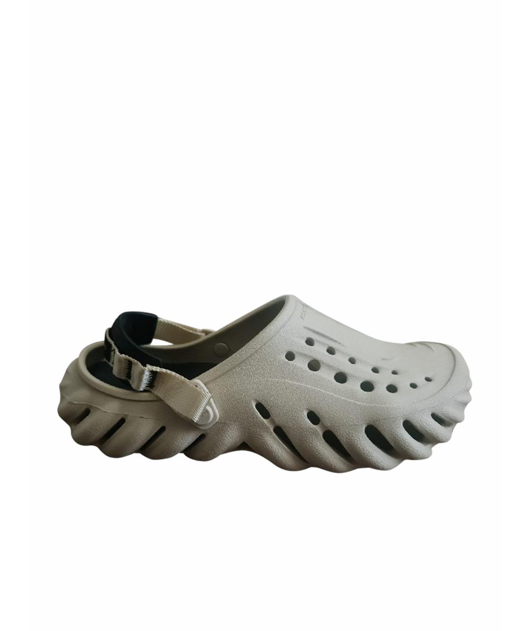 CROCS Бежевые резиновые сандалии, фото 1
