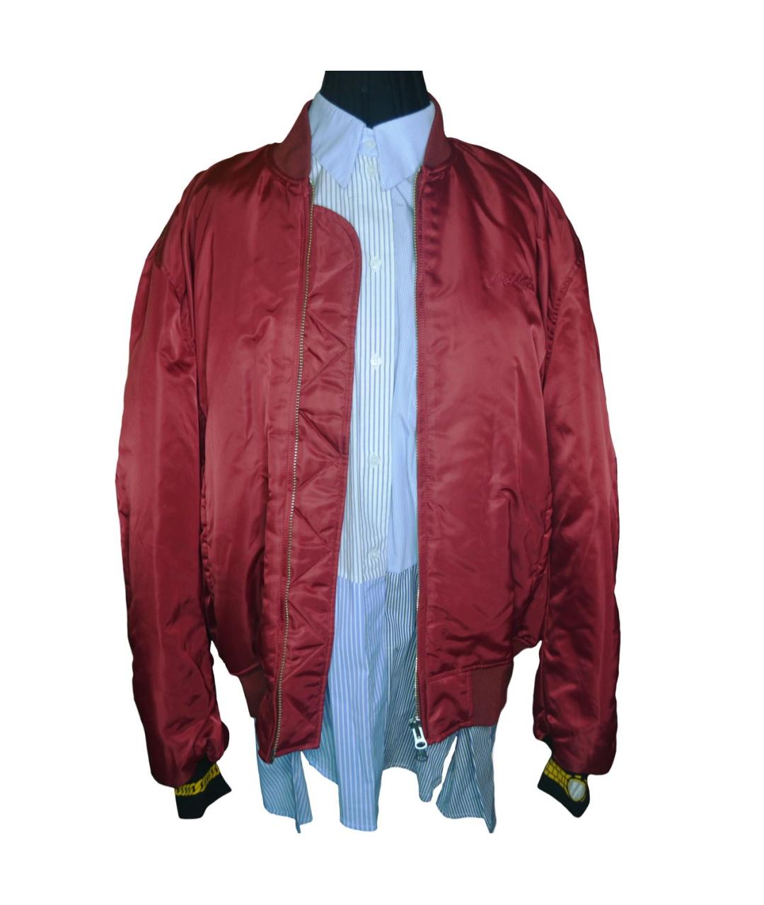 Pushbutton Бордовая полиэстеровая куртка, фото 9