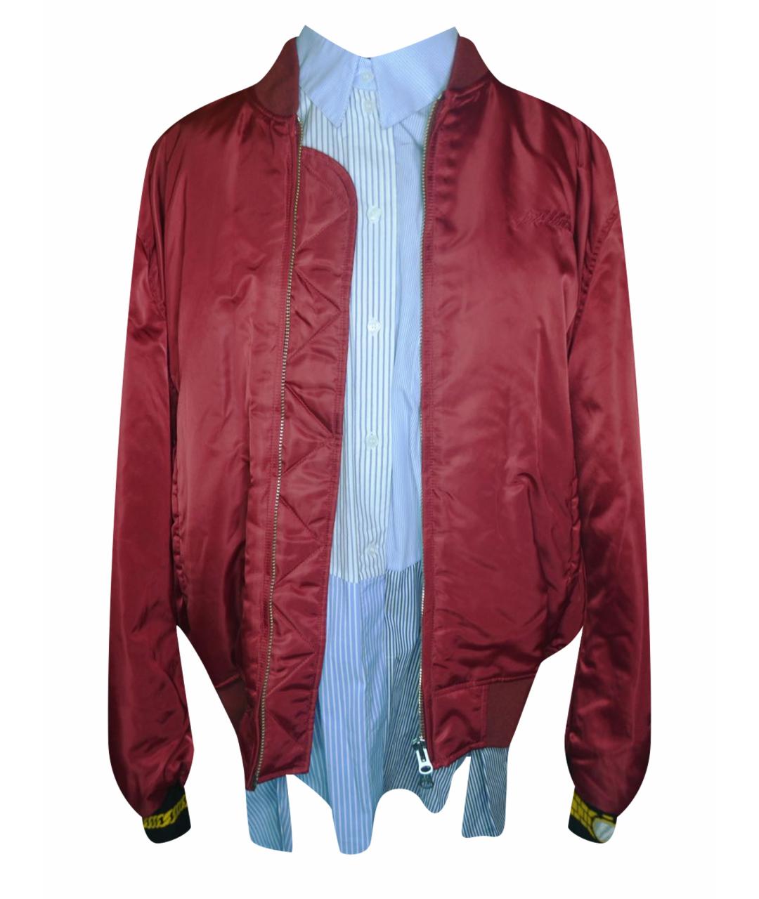 Pushbutton Бордовая полиэстеровая куртка, фото 1