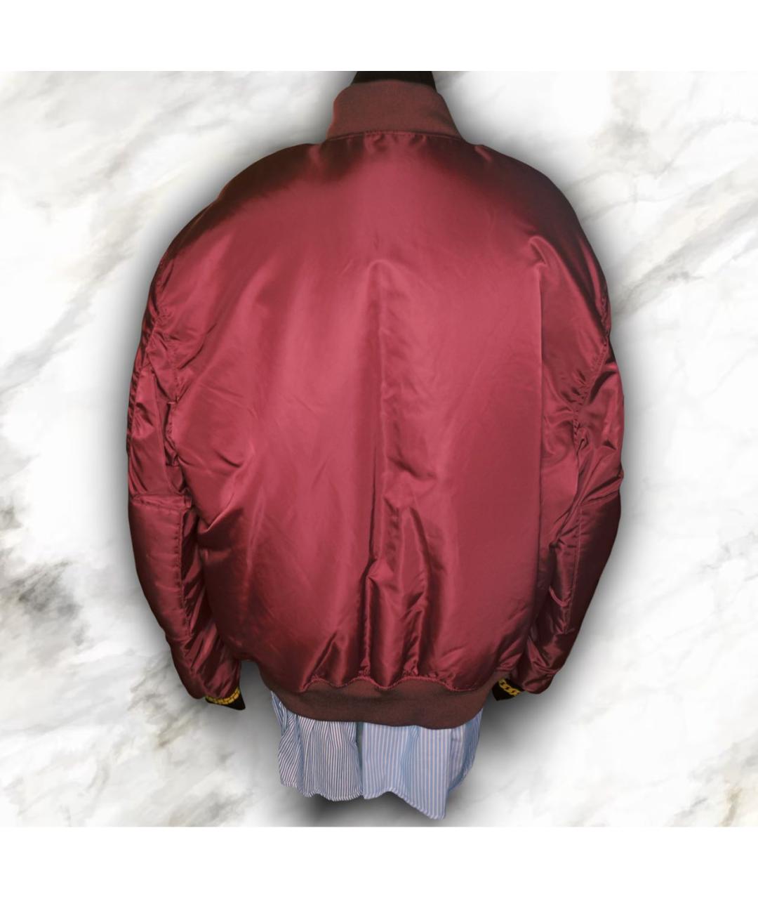 Pushbutton Бордовая полиэстеровая куртка, фото 3