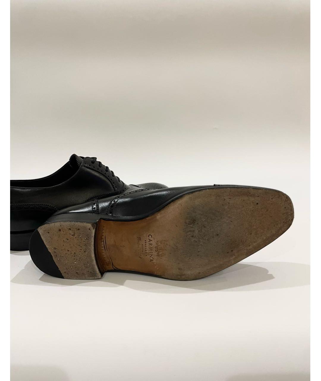 CARMINA Черные кожаные туфли, фото 6