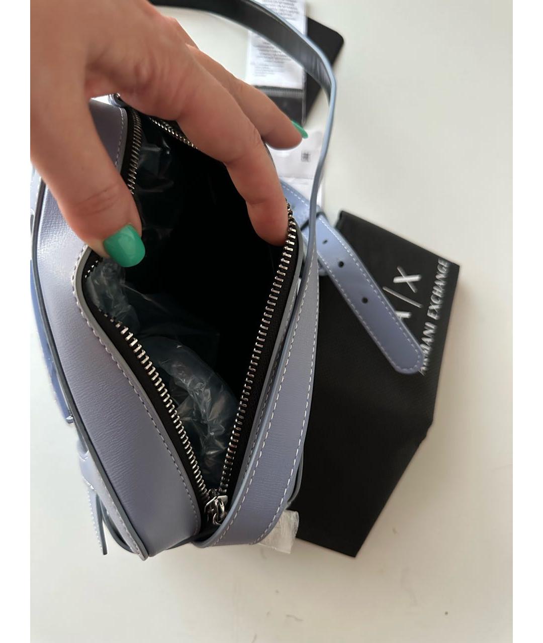 ARMANI EXCHANGE Голубая сумка через плечо, фото 4