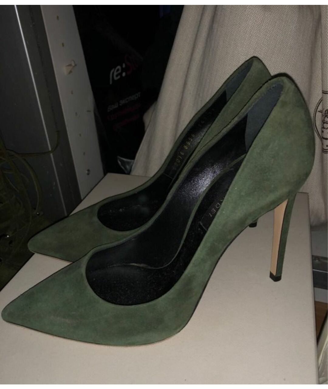CASADEI Зеленые замшевые туфли, фото 9