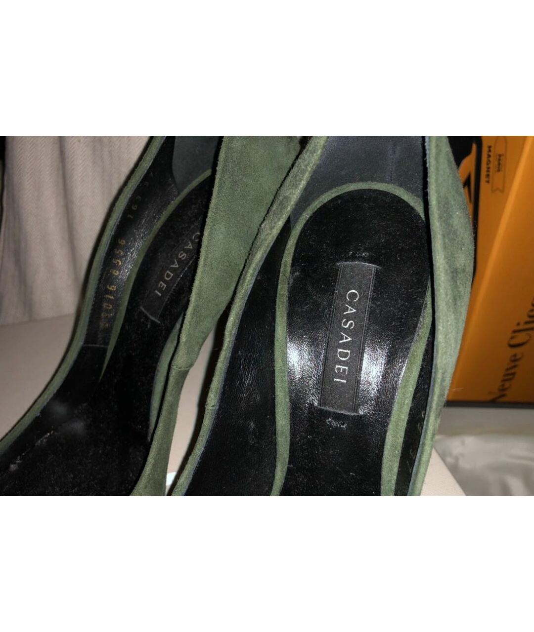 CASADEI Зеленые замшевые туфли, фото 3