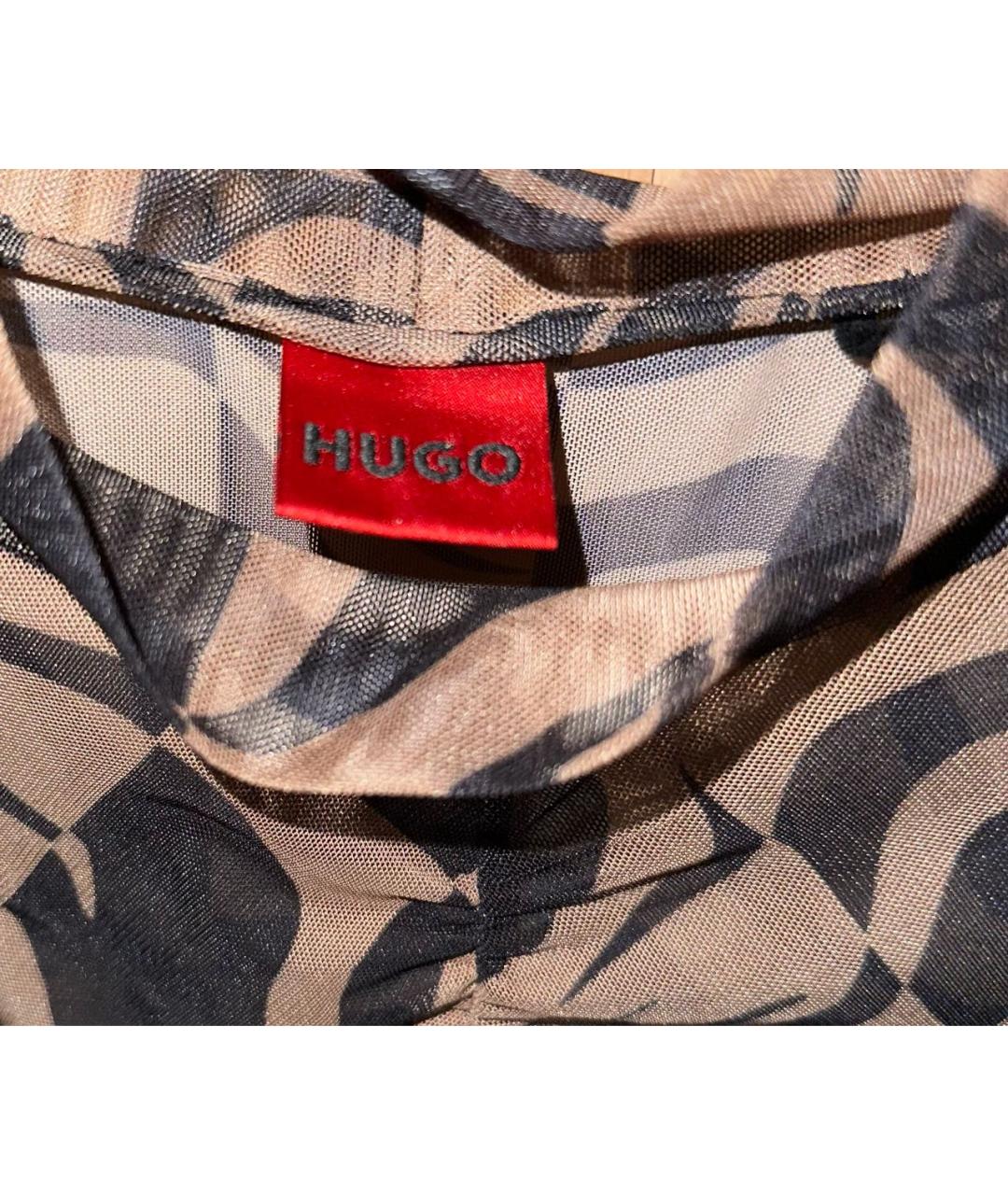 HUGO BOSS Коричневая полиэстеровая блузы, фото 6