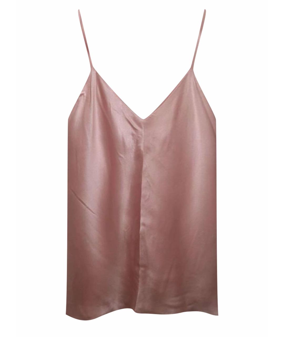 12 STOREEZ Розовая шелковая блузы, фото 1