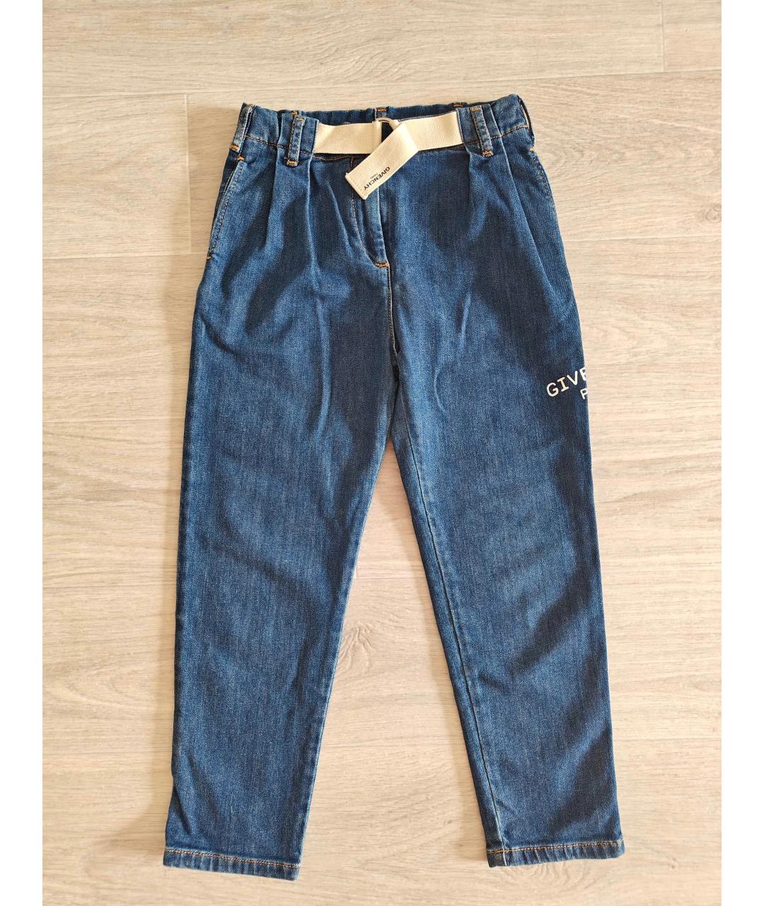 GIVENCHY Темно-синие деним детские джинсы, фото 8