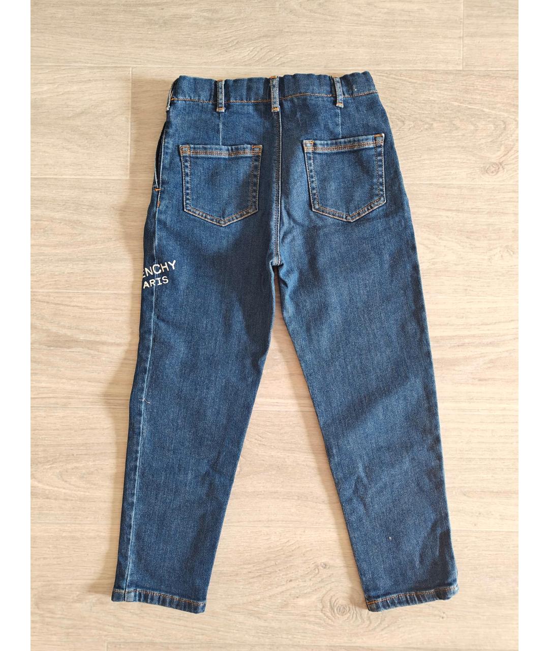 GIVENCHY Темно-синие деним детские джинсы, фото 2