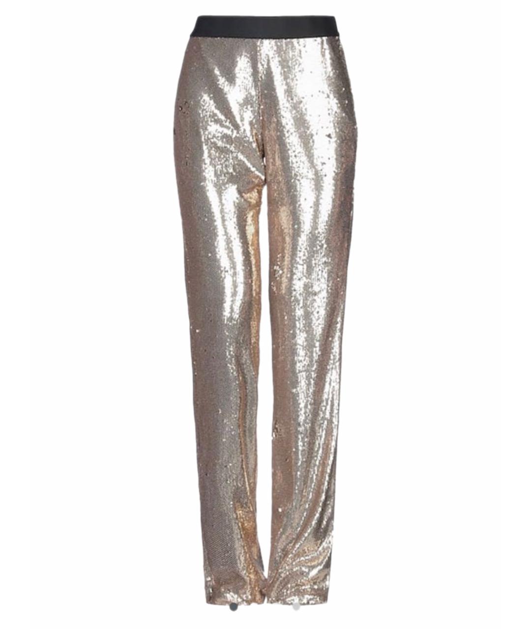 P.A.R.O.S.H. Серебряные полиэстеровые брюки широкие, фото 1