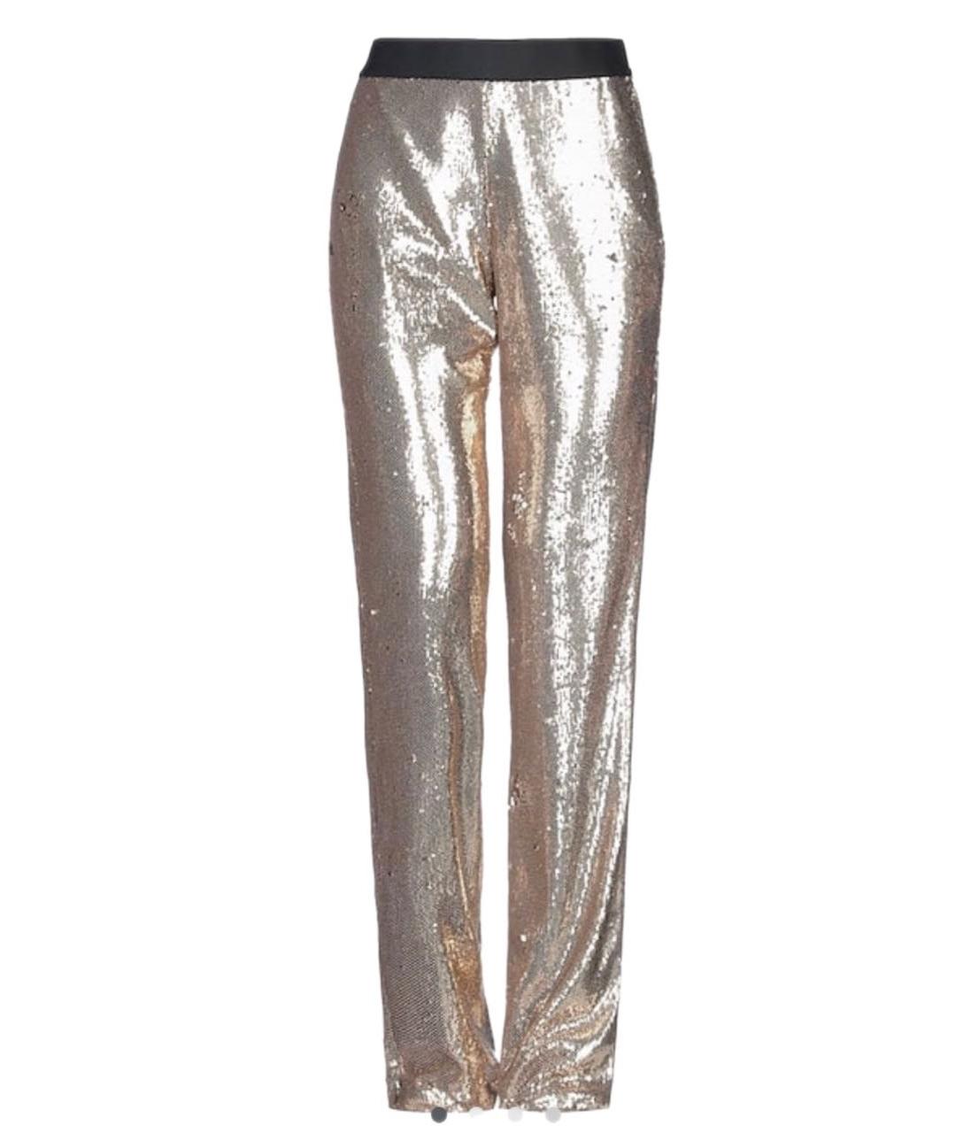P.A.R.O.S.H. Серебряные полиэстеровые брюки широкие, фото 8