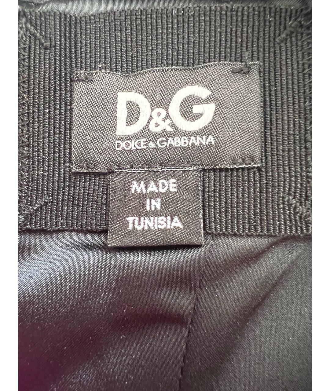 DOLCE&GABBANA Фуксия атласное коктейльное платье, фото 4