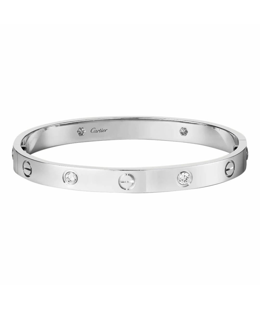 CARTIER Белый браслет из белого золота, фото 1