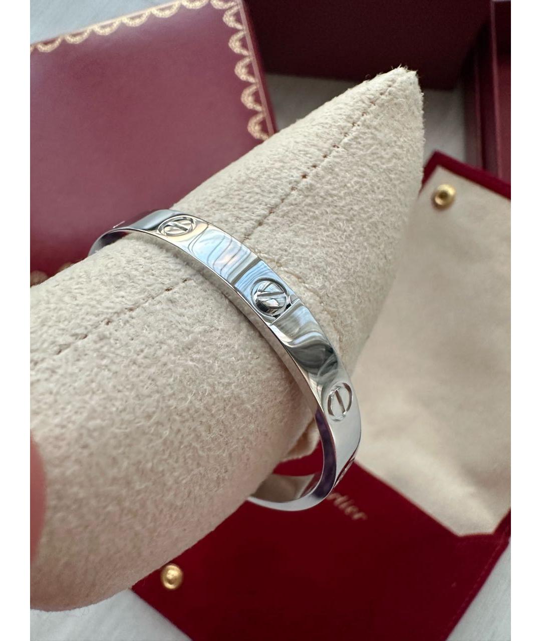 CARTIER Белый браслет из белого золота, фото 5