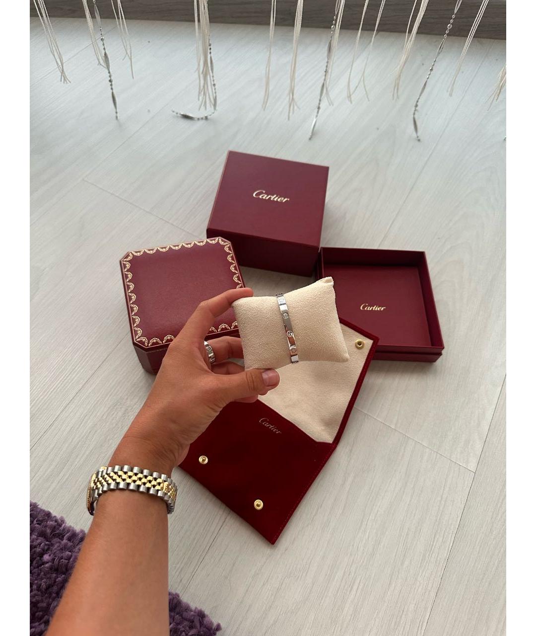 CARTIER Белый браслет из белого золота, фото 2