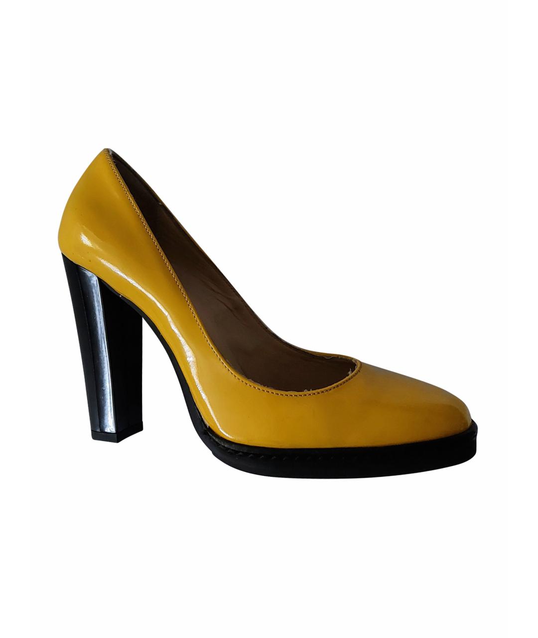 FRANKIE MORELLO Желтые туфли из лакированной кожи, фото 1