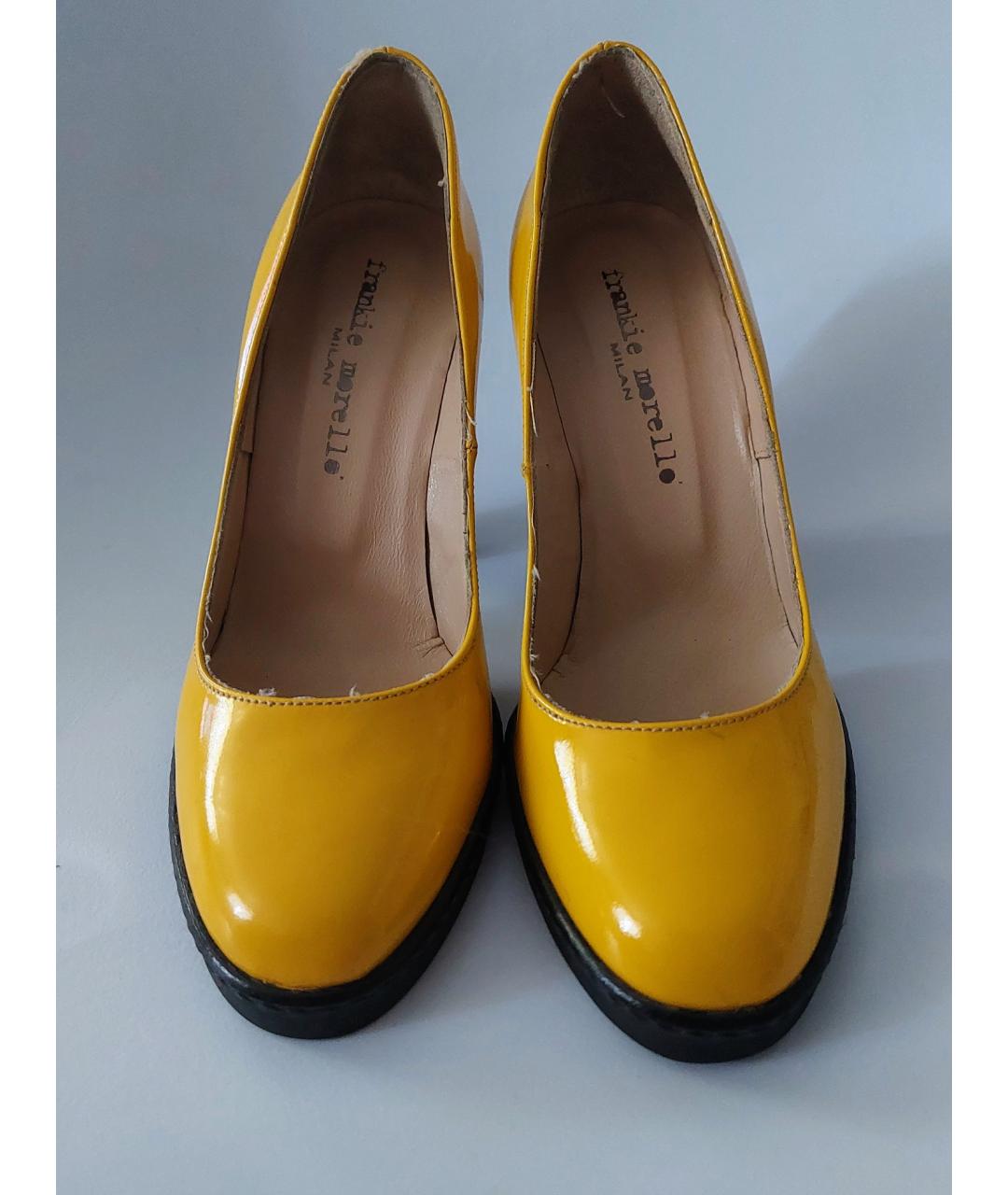 FRANKIE MORELLO Желтые туфли из лакированной кожи, фото 2