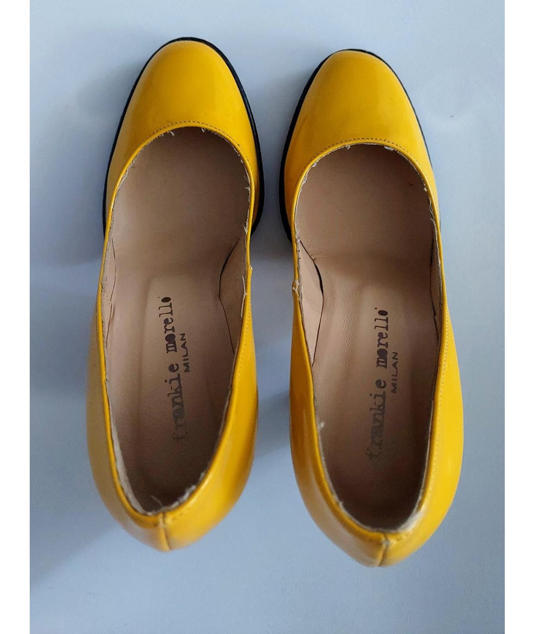FRANKIE MORELLO Желтые туфли из лакированной кожи, фото 3