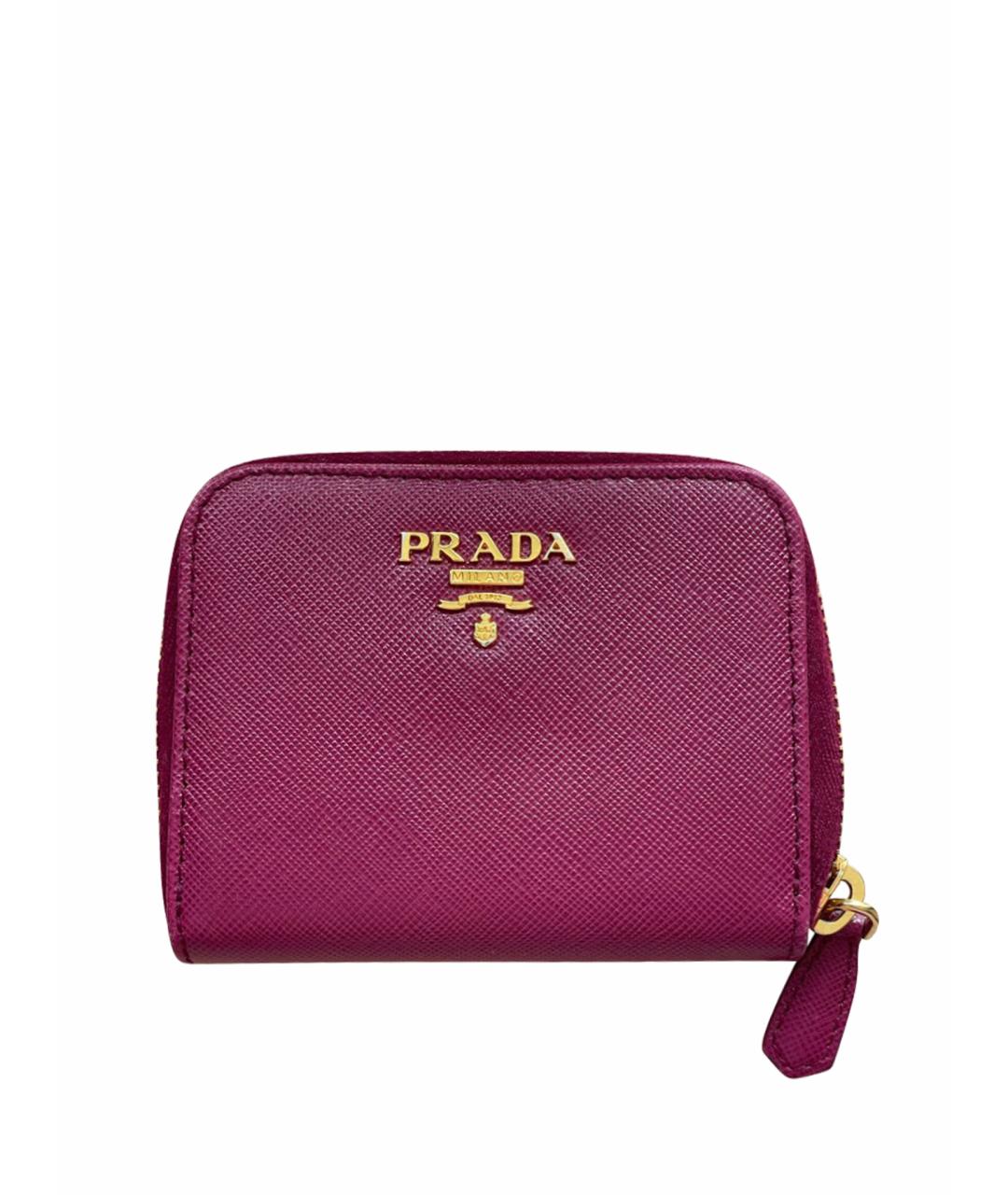 PRADA Фуксия кожаный кошелек, фото 1