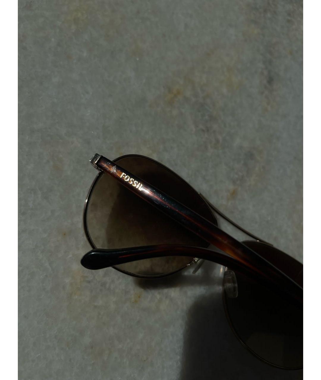Fossil Коричневые солнцезащитные очки, фото 4