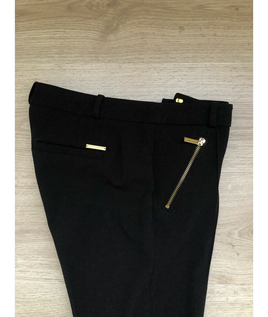 MICHAEL KORS Черные вискозные брюки узкие, фото 4