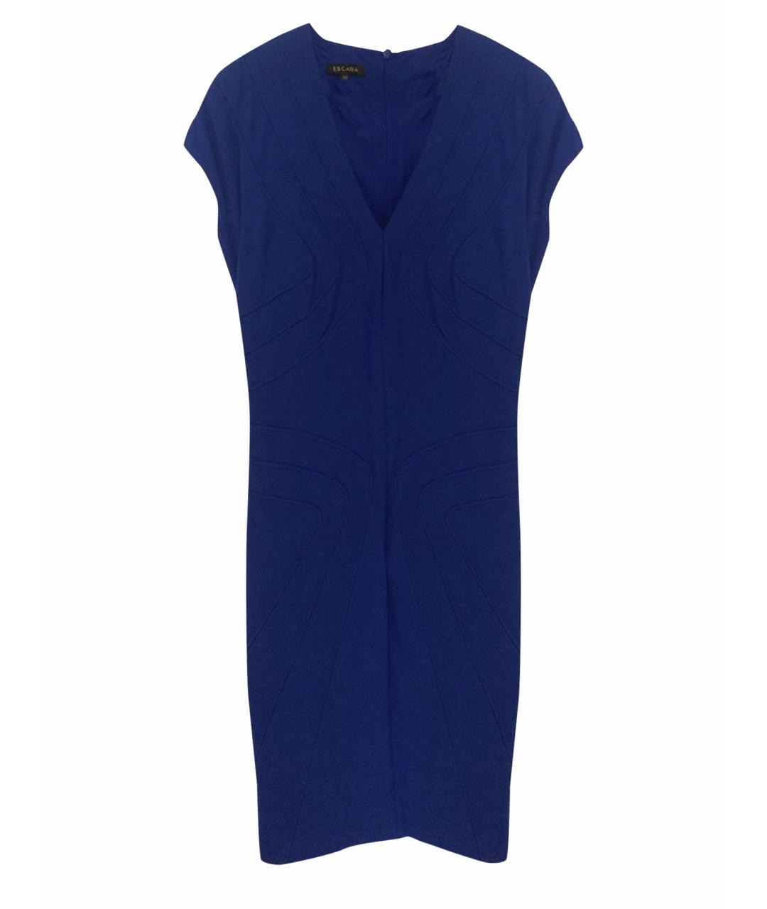 ESCADA Синее вискозное вечернее платье, фото 1
