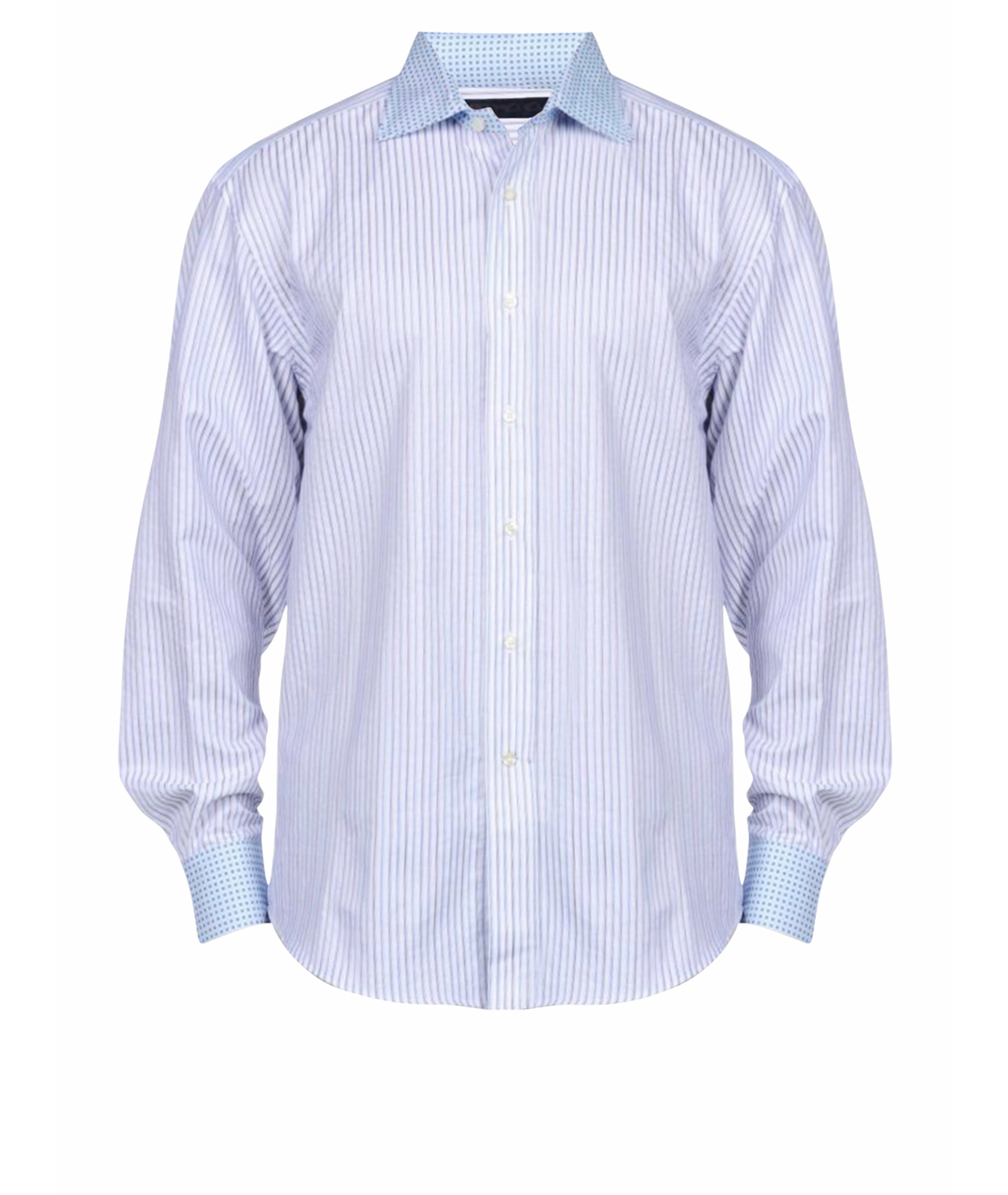 ETRO Голубая хлопковая классическая рубашка, фото 1