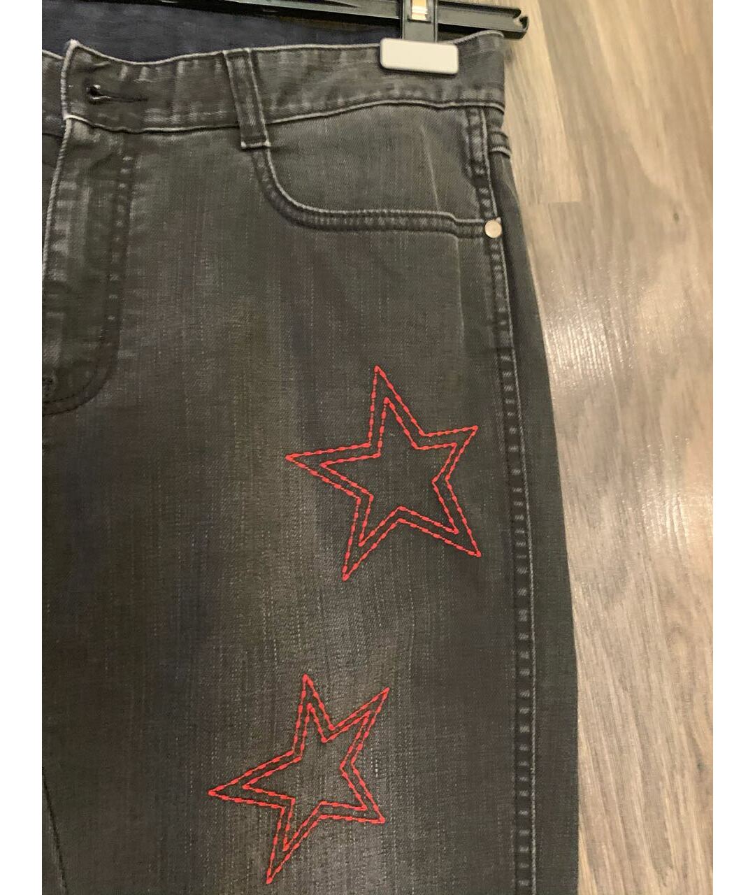 STELLA MCCARTNEY Черные хлопко-эластановые джинсы слим, фото 3