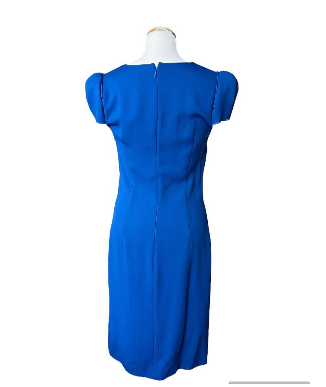 GIORGIO ARMANI Синее вискозное повседневное платье, фото 6