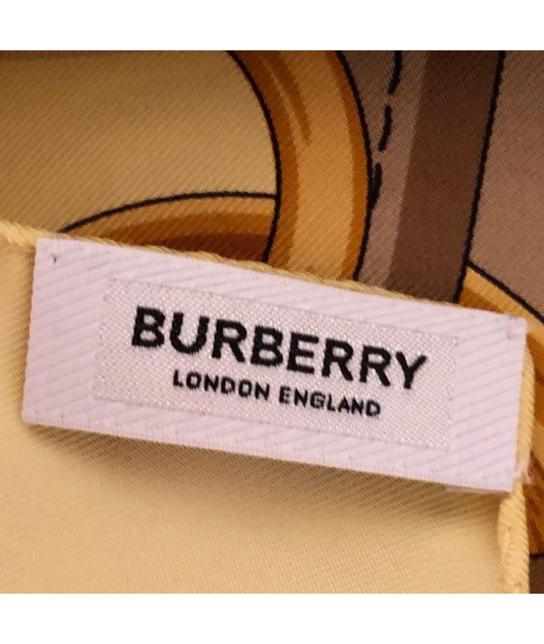 BURBERRY Мульти шелковый платок, фото 4
