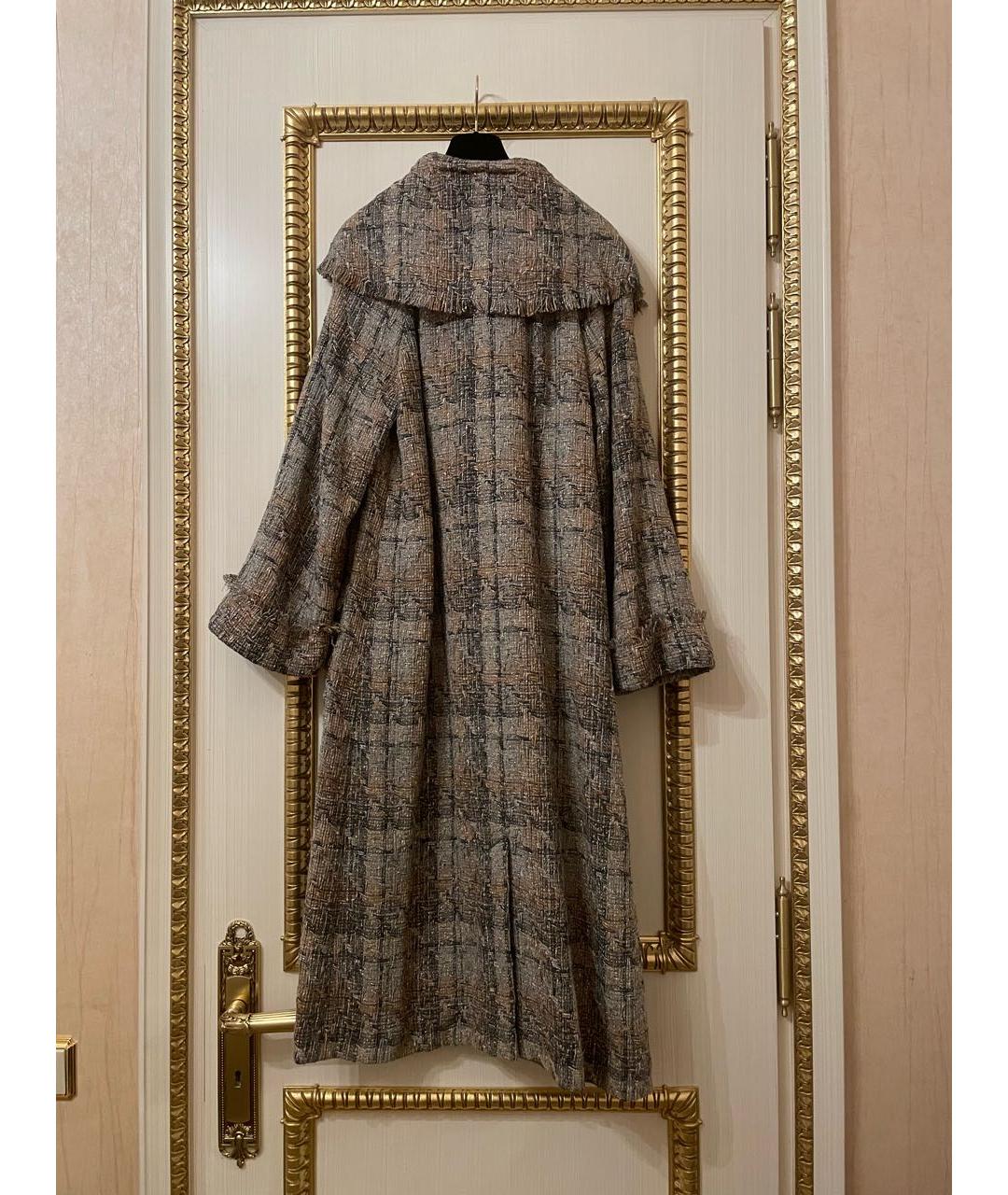CHANEL Бежевое твидовое пальто, фото 2