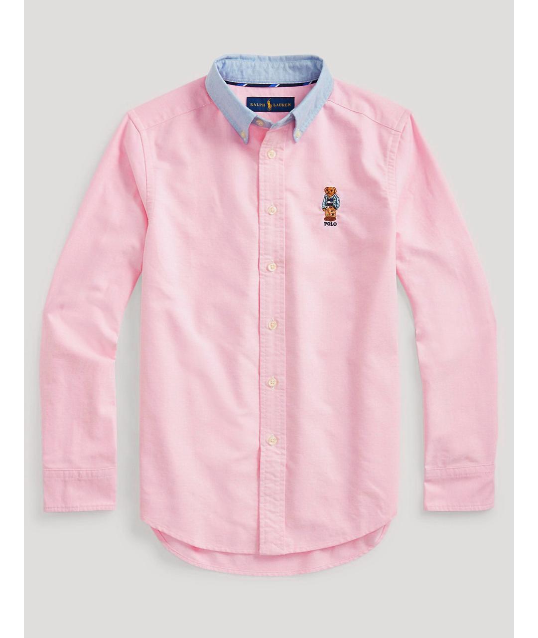 POLO RALPH LAUREN Розовая хлопковая рубашка, фото 8