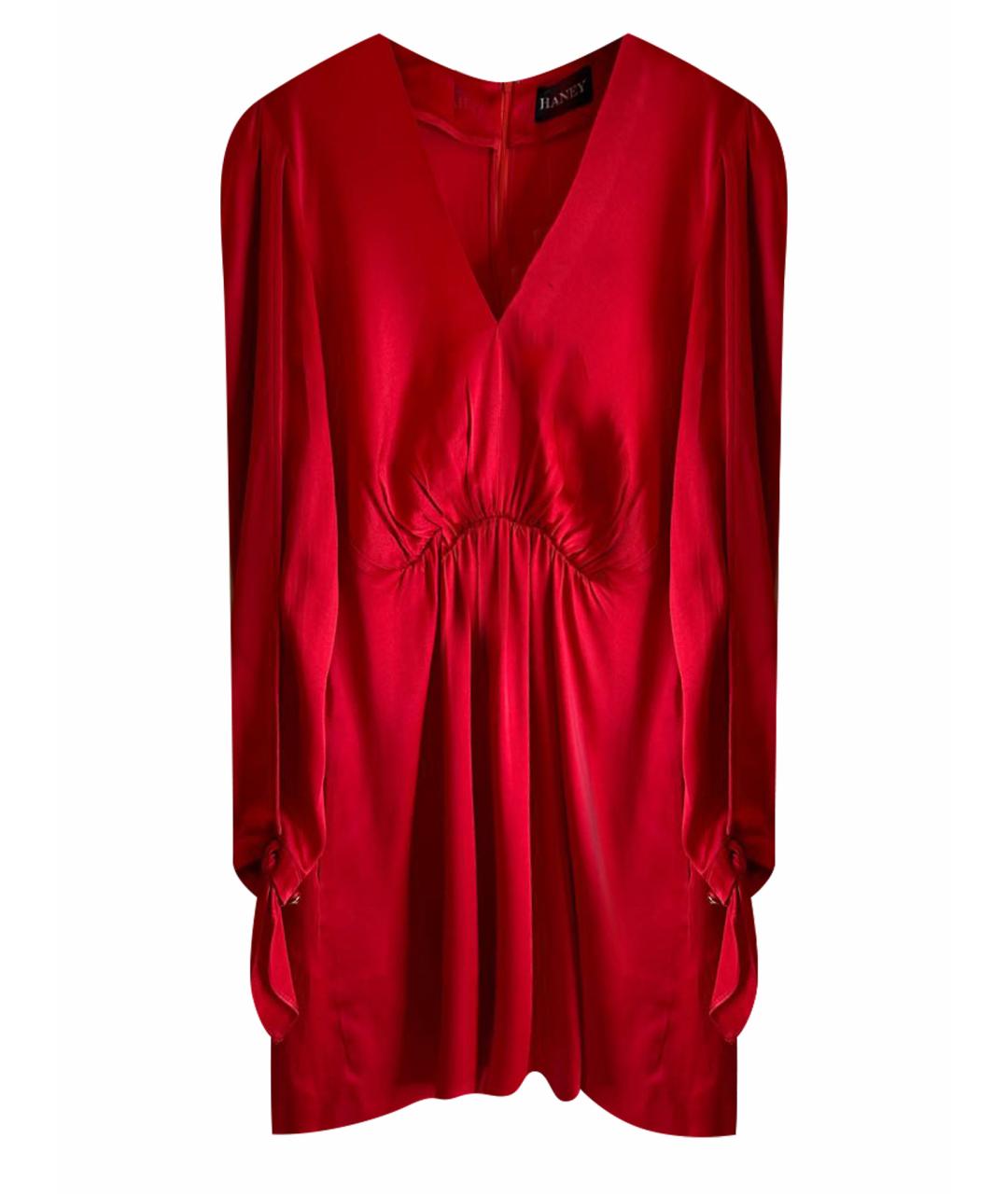 HANEY Красное полиэстеровое коктейльное платье, фото 1