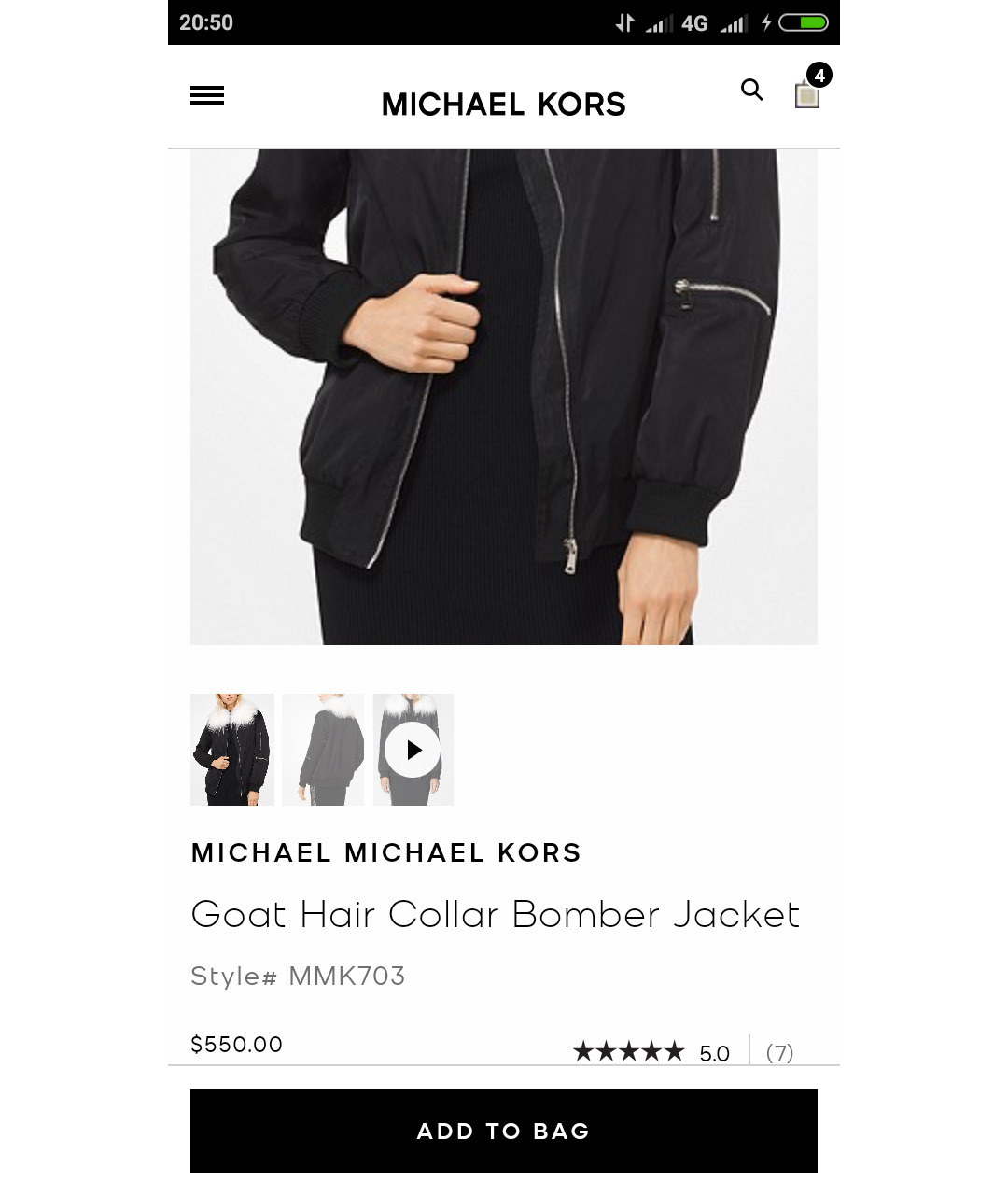 MICHAEL KORS Черная куртка, фото 8