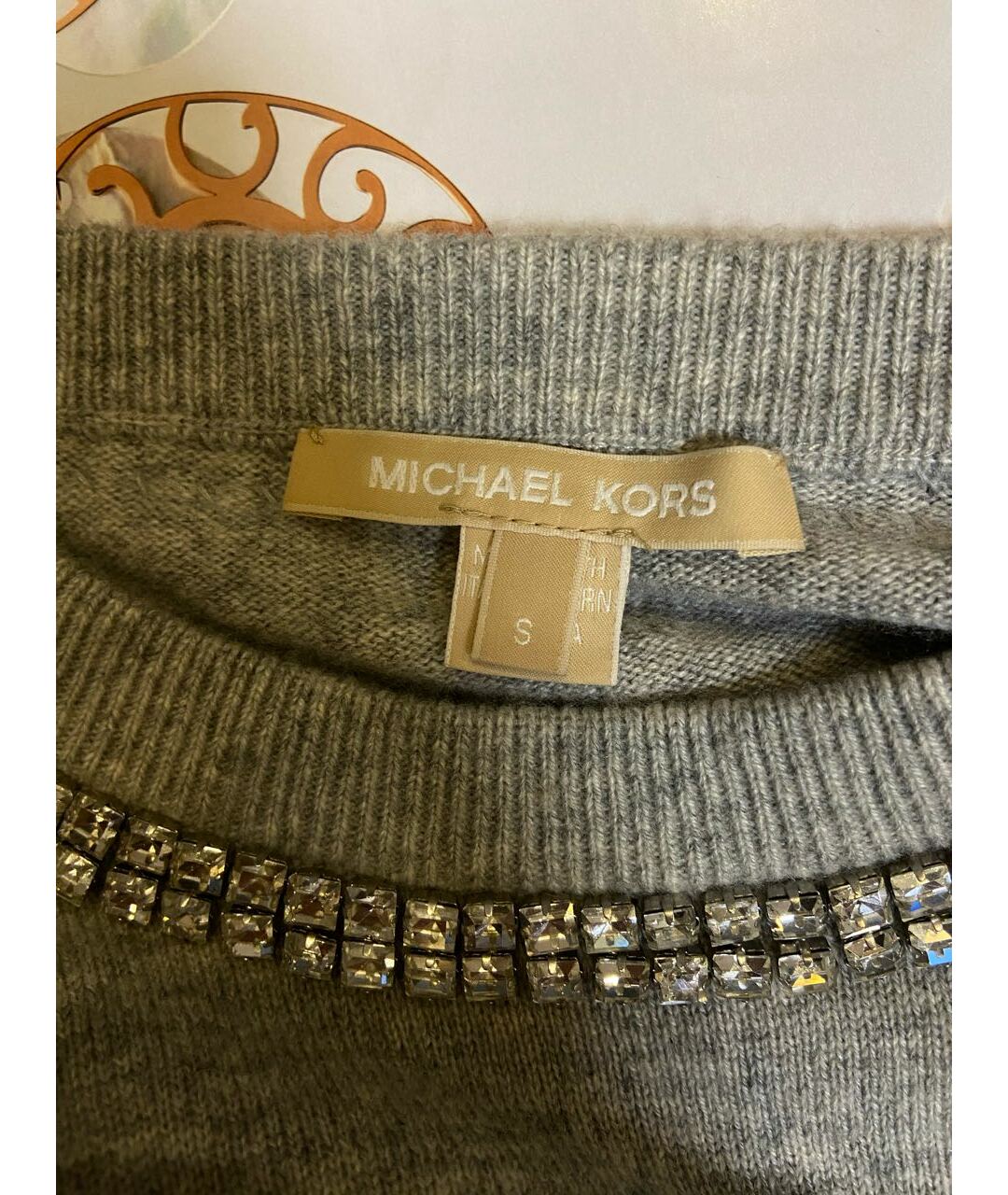 MICHAEL KORS Серый кашемировый джемпер / свитер, фото 2