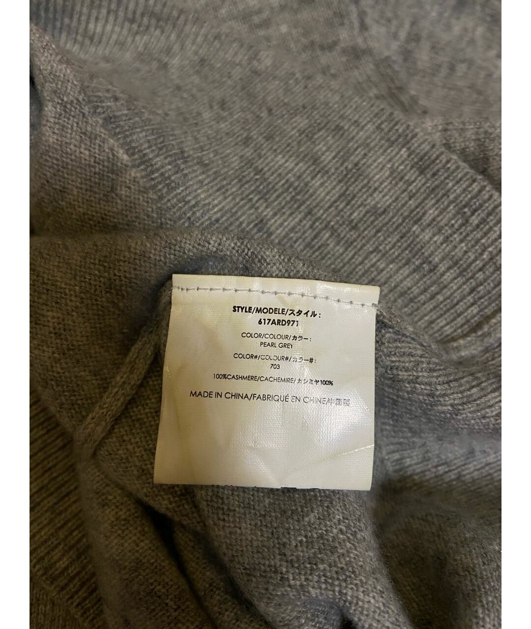 MICHAEL KORS Серый кашемировый джемпер / свитер, фото 6