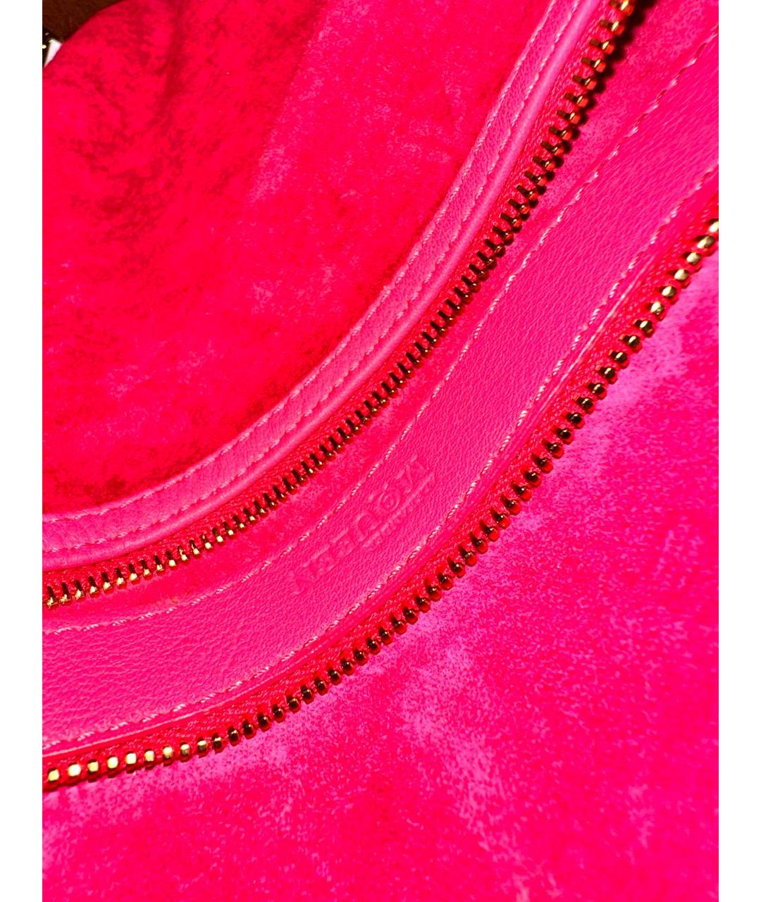 ALEXANDER MCQUEEN Розовая кожаная сумка тоут, фото 4